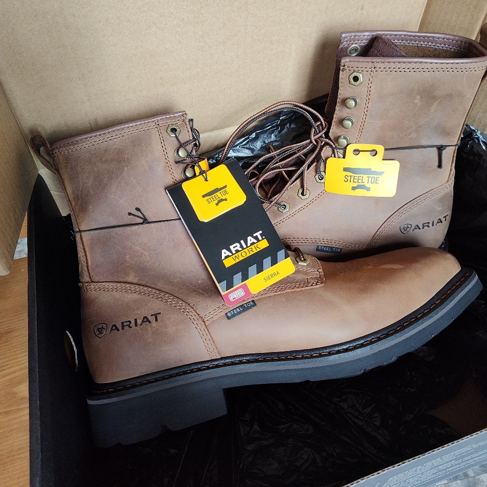 ARIAT Steel Toe Work Boots 11.5 EE Wide